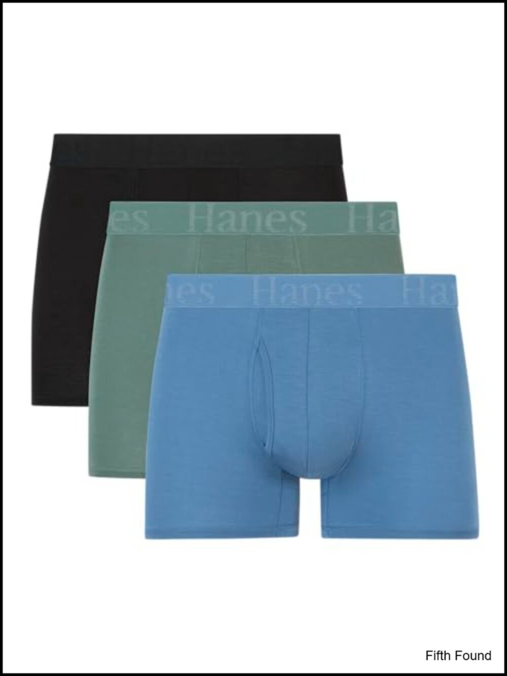Hanes 3-Pack Men's Boxer Briefs Viscose from Bamboo SuperSoft Comfort Flex No